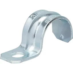 Conduit Strap, 3/4 in., EMT, Steel, Gray, 1-Hole