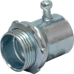Set Screw Connector, EMT, 3/4 in., Steel, Gray