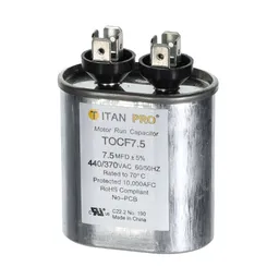 7.5 MFD 440/370 V Oval Run Capacitor