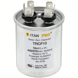 10 MFD 440/370 V Round Run Capacitor