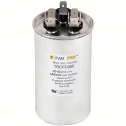 25/5 MFD 440/370 V Round Run Capacitor
